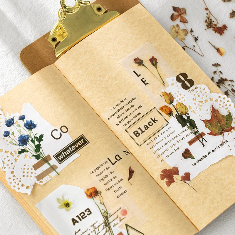 6sheet/pack Pretty Flower Series Daisy Sunflower PET Stickers Waterproof Scrapbooking Sticker Student Favor Photo Decor