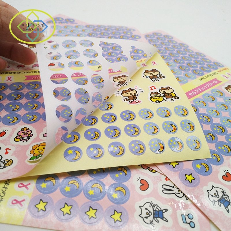 Custom Waterproof Printing Sticker Vinyl Glossy Kiss Cut Sticker