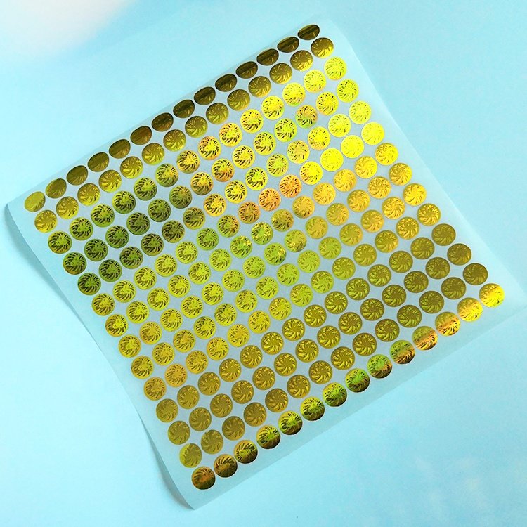 ZPT10-5 Small round silver rx sticker 10 ml hologram label hologram sealing stickers for custom 10ml vial box