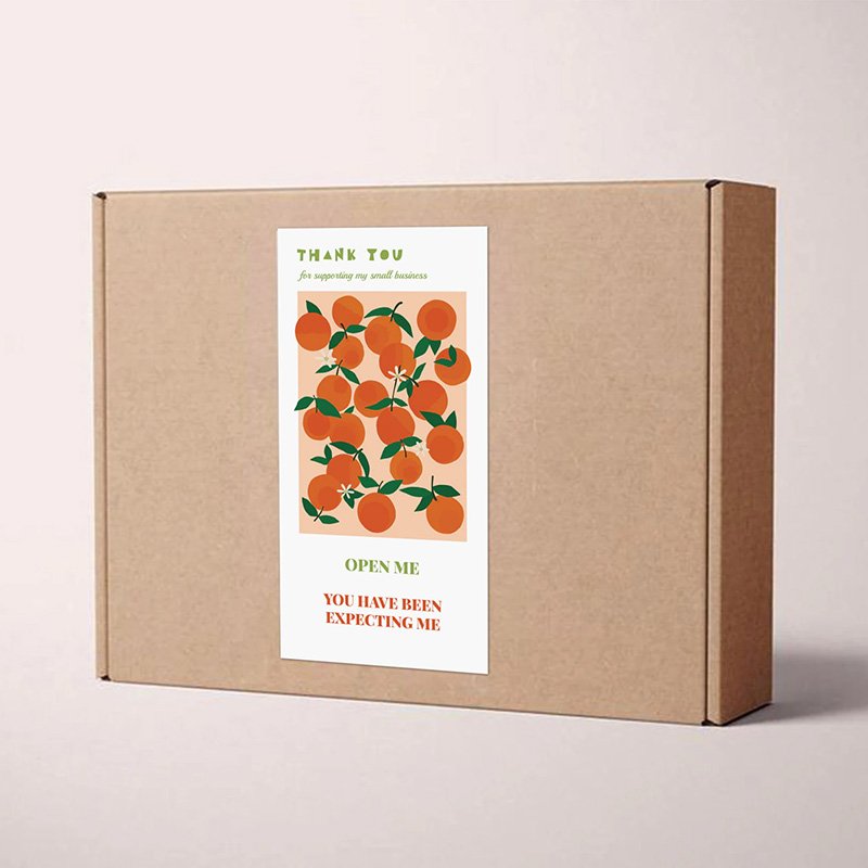 Eco-Friendly Custom Design Kraft Paper Mailing Boxes for Apparel Shipping Carton with flower stickers