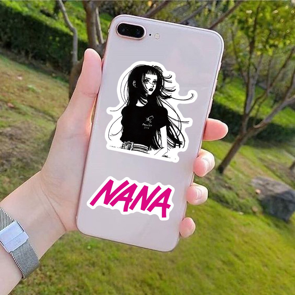 50Pcs Cute Japanese Girl Anime NANAS Graffiti Stickers For Bottle Book Decor Vinyl Fashion Women Sticker
