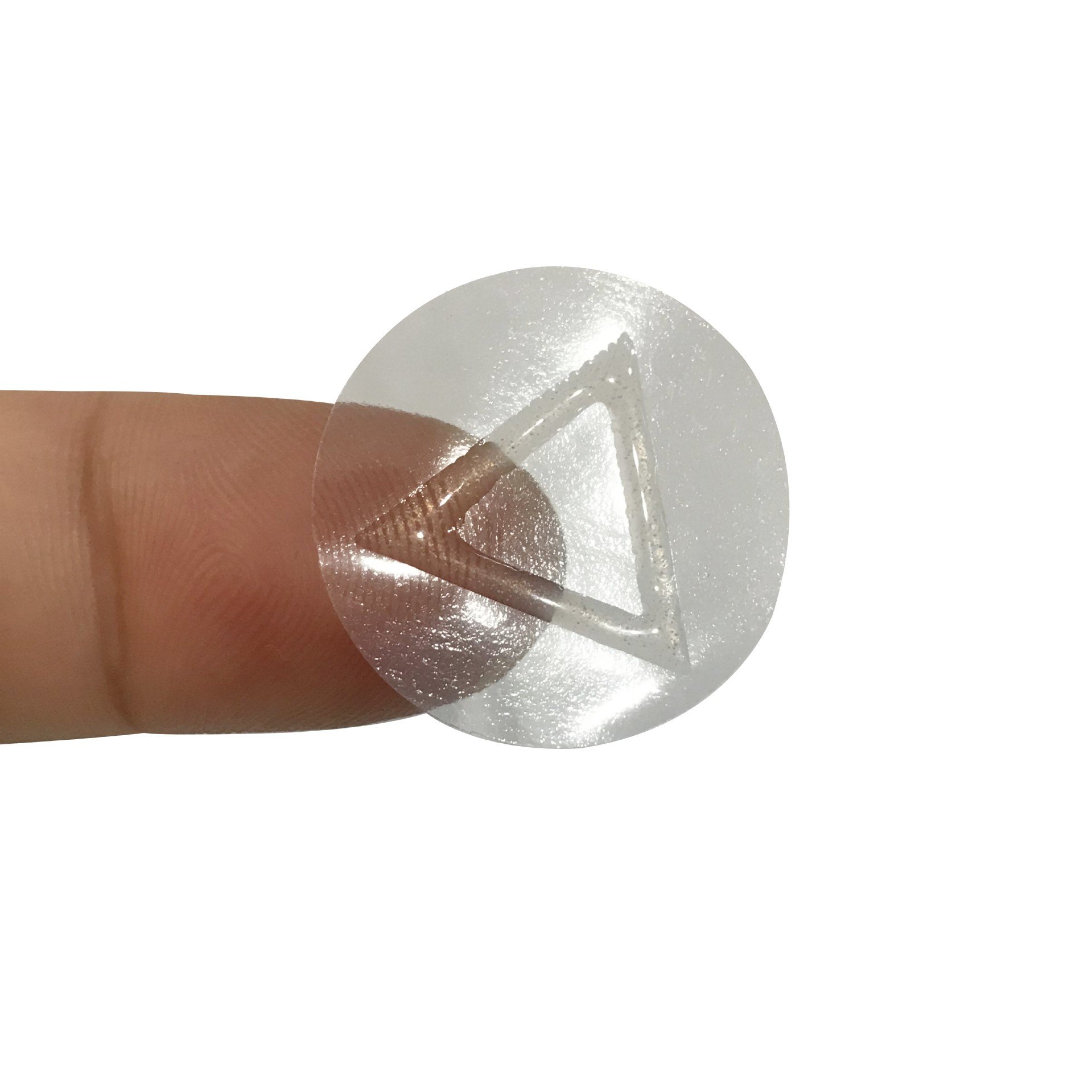 Wholesale Transparent Blind Triangle Tactile Sticker Warning Clear Vinyl Braille Sticker