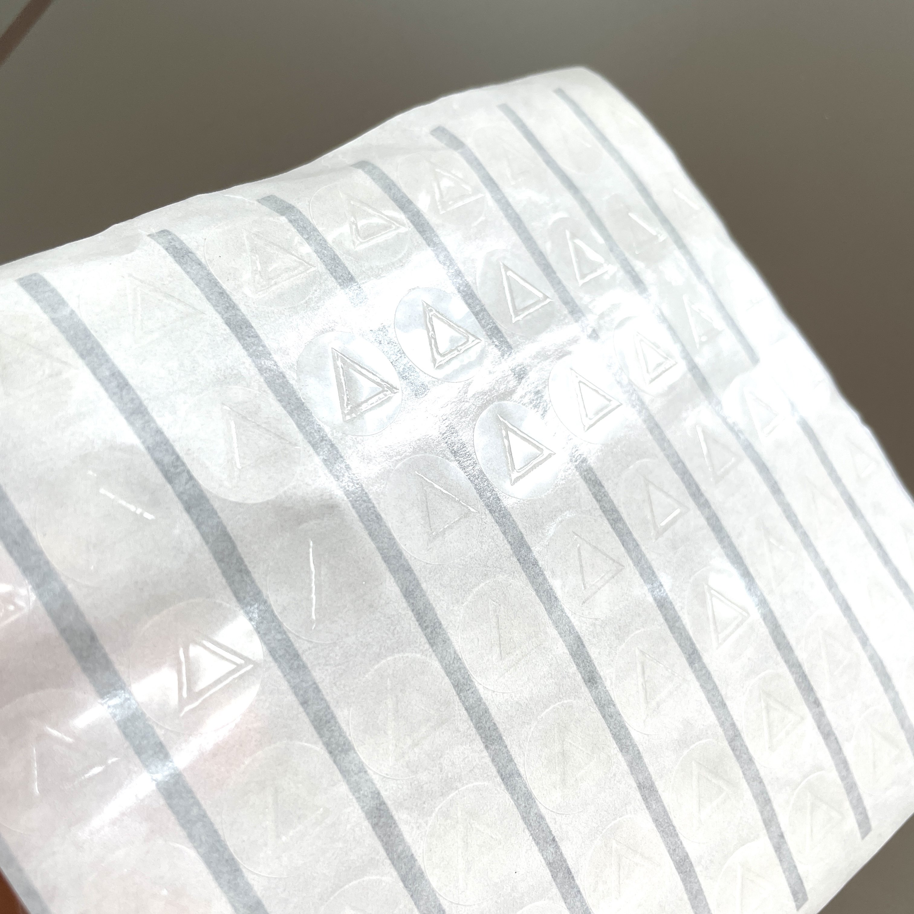 Wholesale Transparent Blind Triangle Tactile Sticker Warning Clear Vinyl Braille Sticker