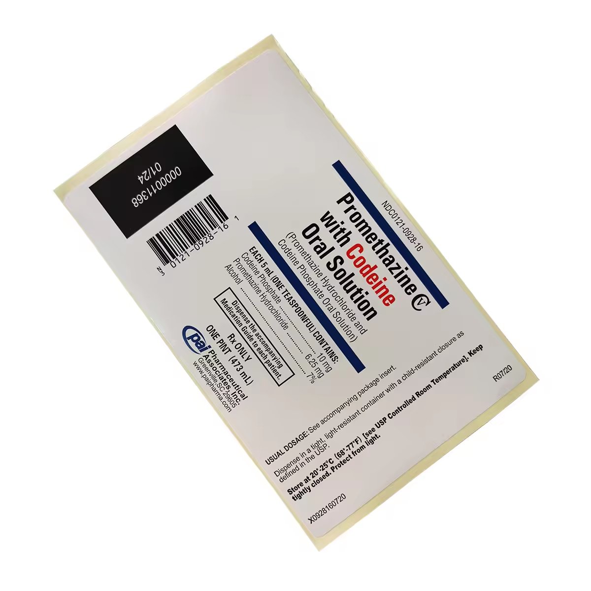 Ready Stock Most Popular Ready To Ship tris Hi-tech Akorn Wockhardt Cough Syrup Label Stickers for Oral Solution Plastic Bottle