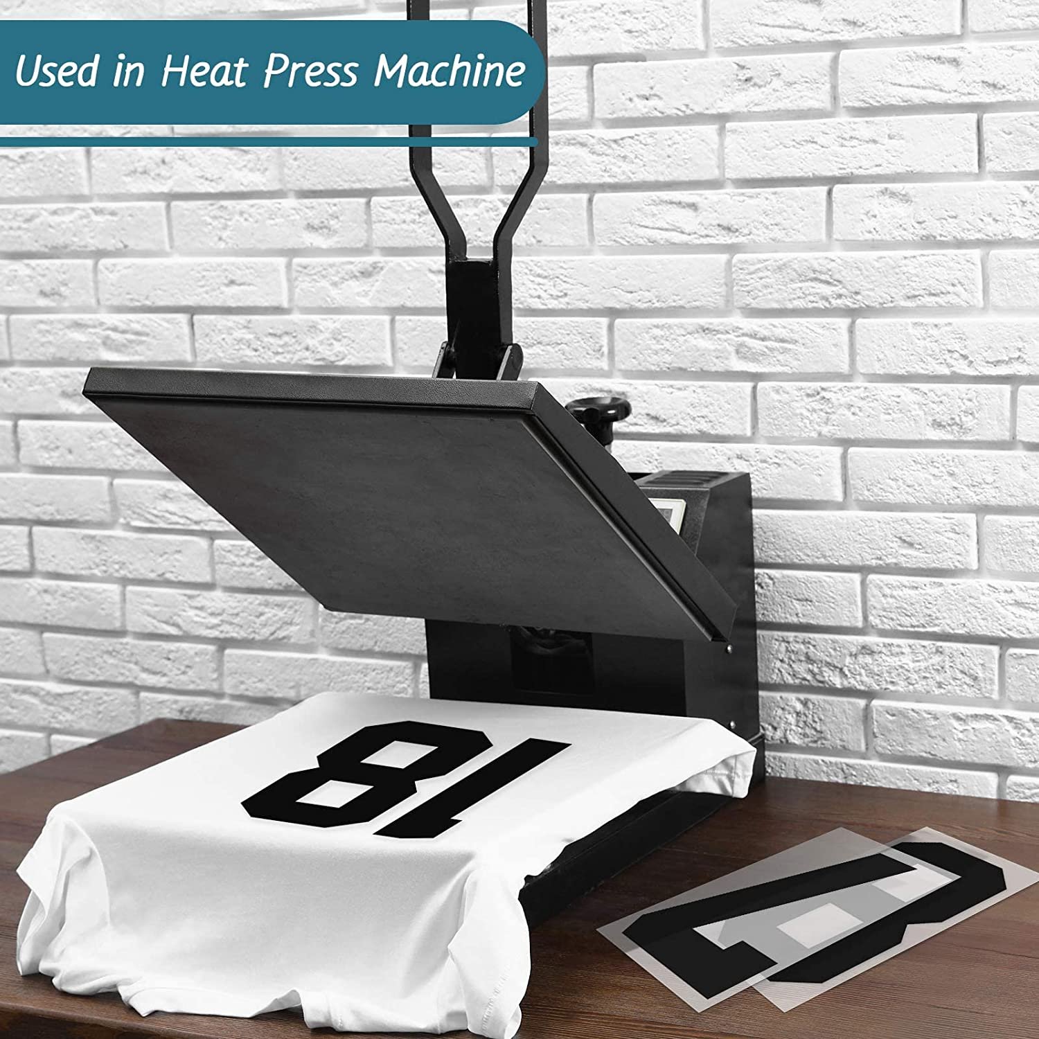 Soccer Jersey Heat Transfer Name and Numbers Stickers League Sport Team Number Heat Transfer Screen Printing