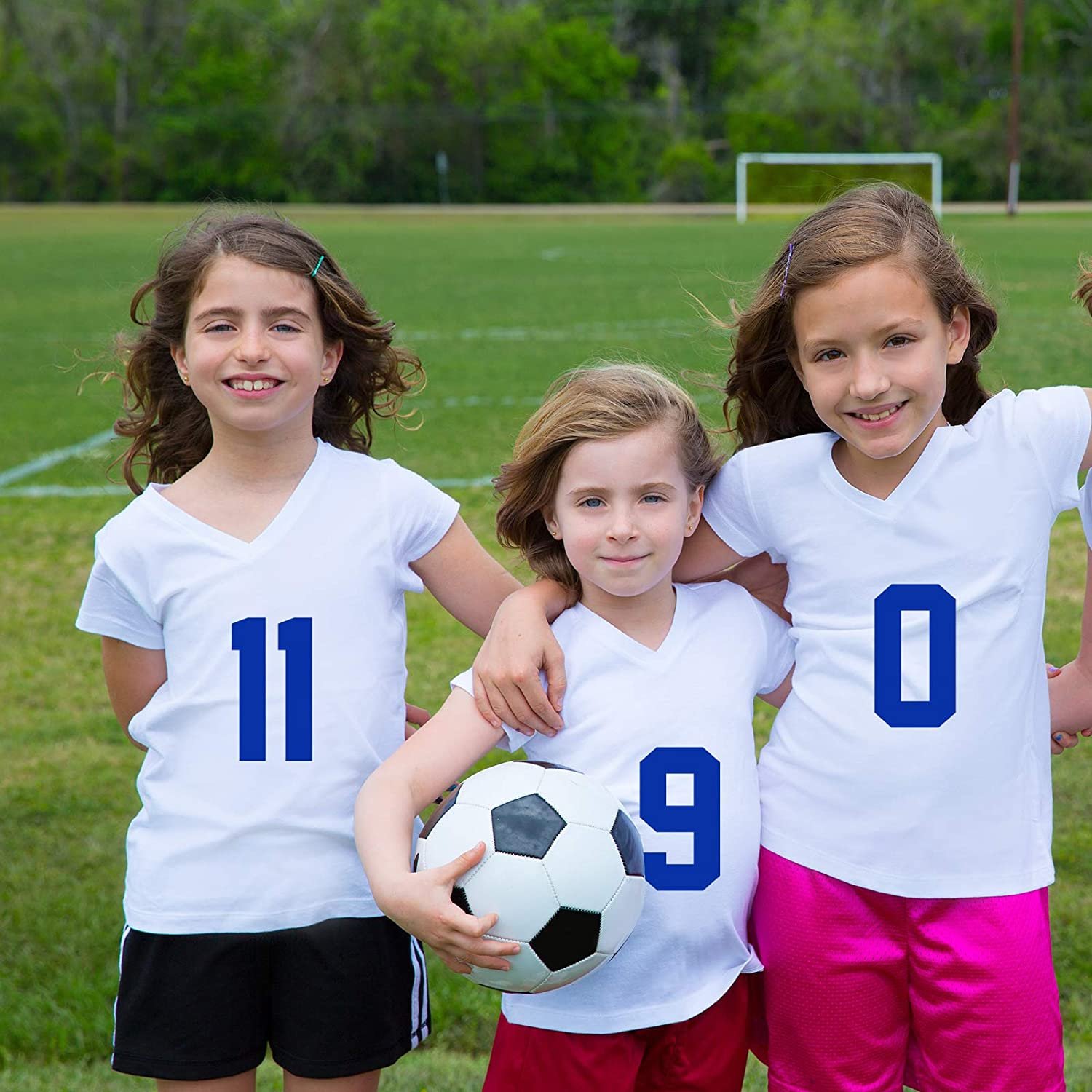 Soccer Jersey Heat Transfer Name and Numbers Stickers League Sport Team Number Heat Transfer Screen Printing