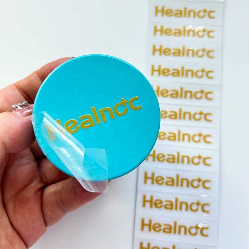 Low Moq Strong Adhesive Waterproof Product Packing Die Cut Transfer Sticker Custom Logo DTF UV Transfer Label Stickers