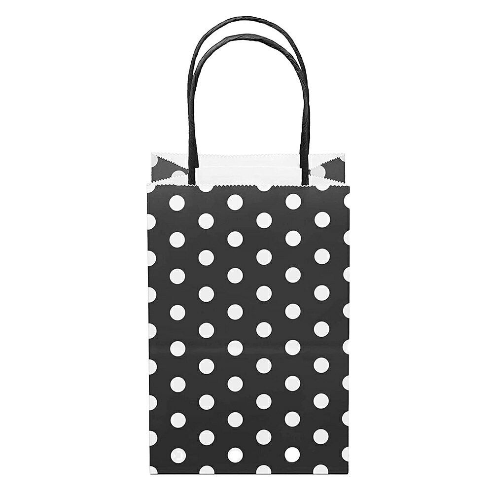 Customized full Printed Retail Eco friendly Clothing Shopping black kraft paper bag with handle for Restaurant