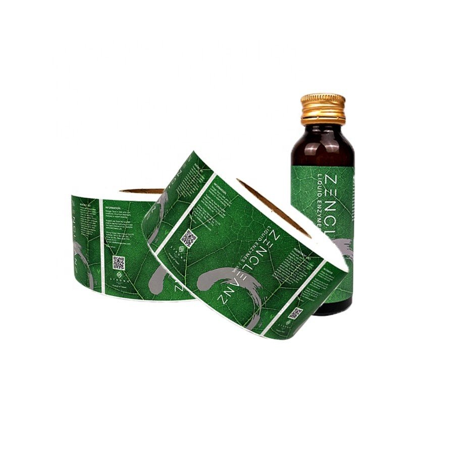 Custom Printed Health Care Product Medicine Vial Bottle Logo Label Sticker,supplement nutrition Packaging Labels