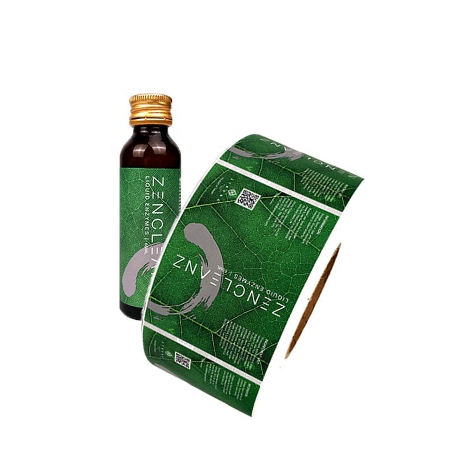 Custom Printed Health Care Product Medicine Vial Bottle Logo Label Sticker,supplement nutrition Packaging Labels
