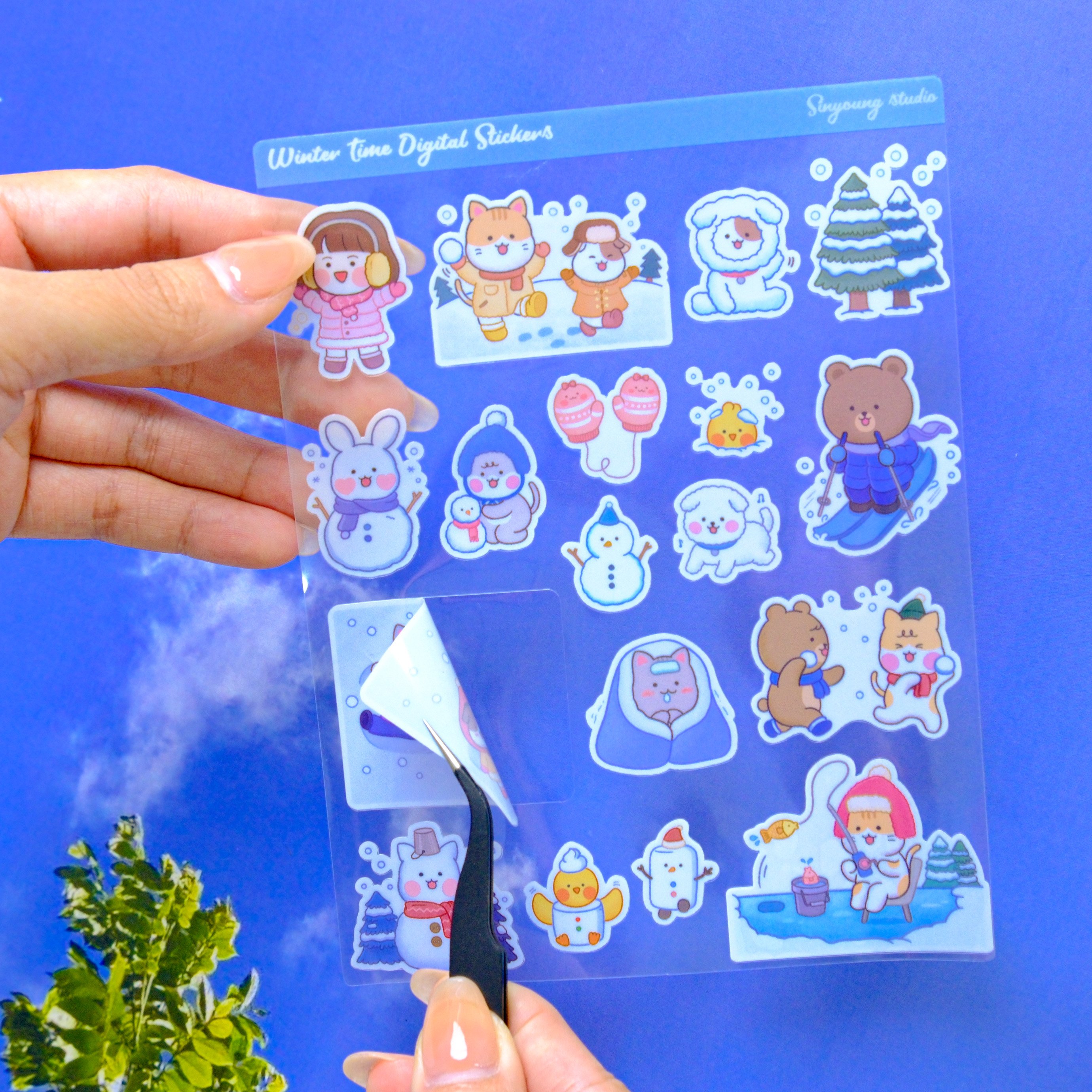 Custom Cartoon Bed Sheet Vinyl Stickers Waterproof Matte Decorative Stickers Custom Die Cut Logo Printing Label Stickers