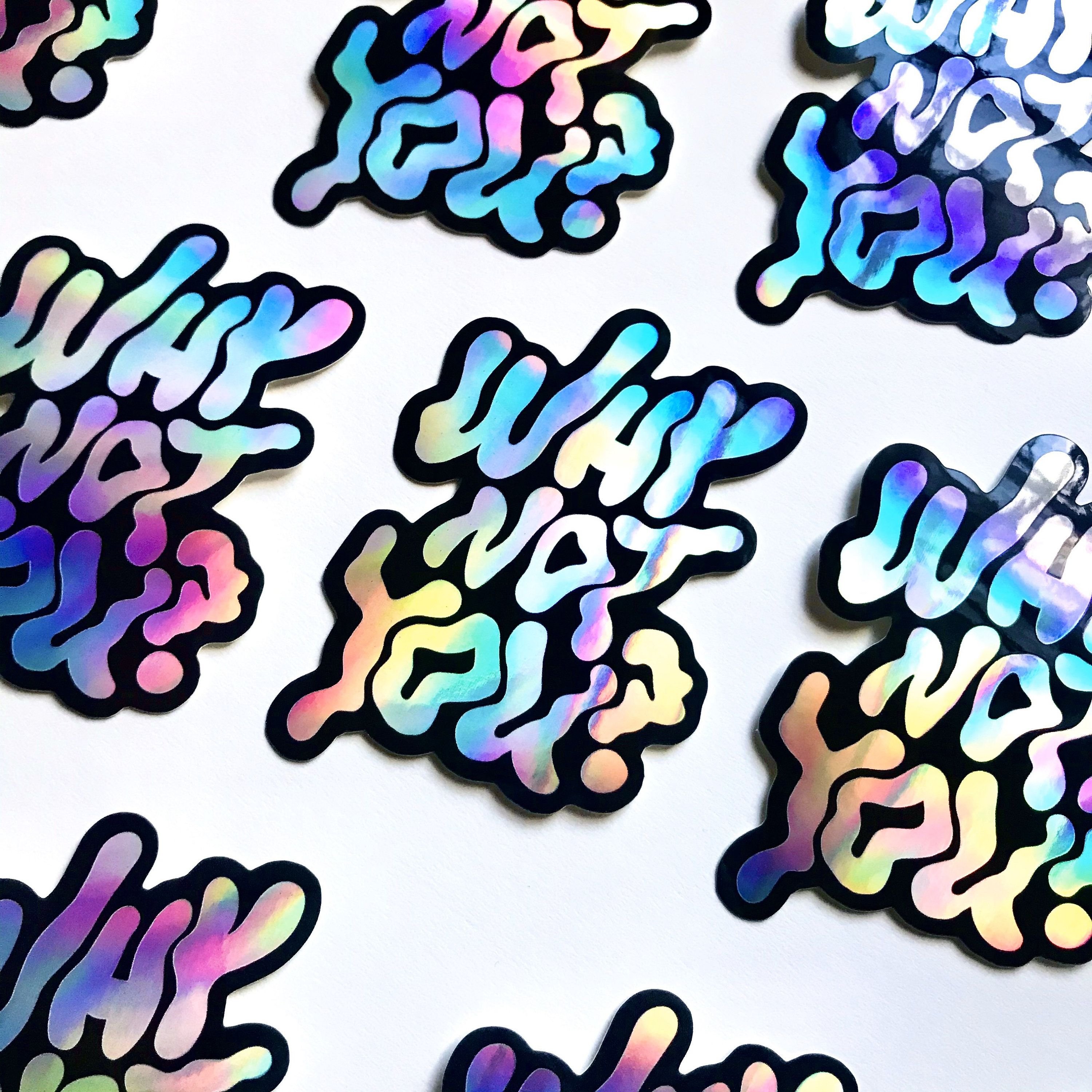 Low MOQ Custom Stickers Print Adhesive Vinyl PVC Logo Die Cut Sticker Waterproof Hologram Cartoon Stickers Custom