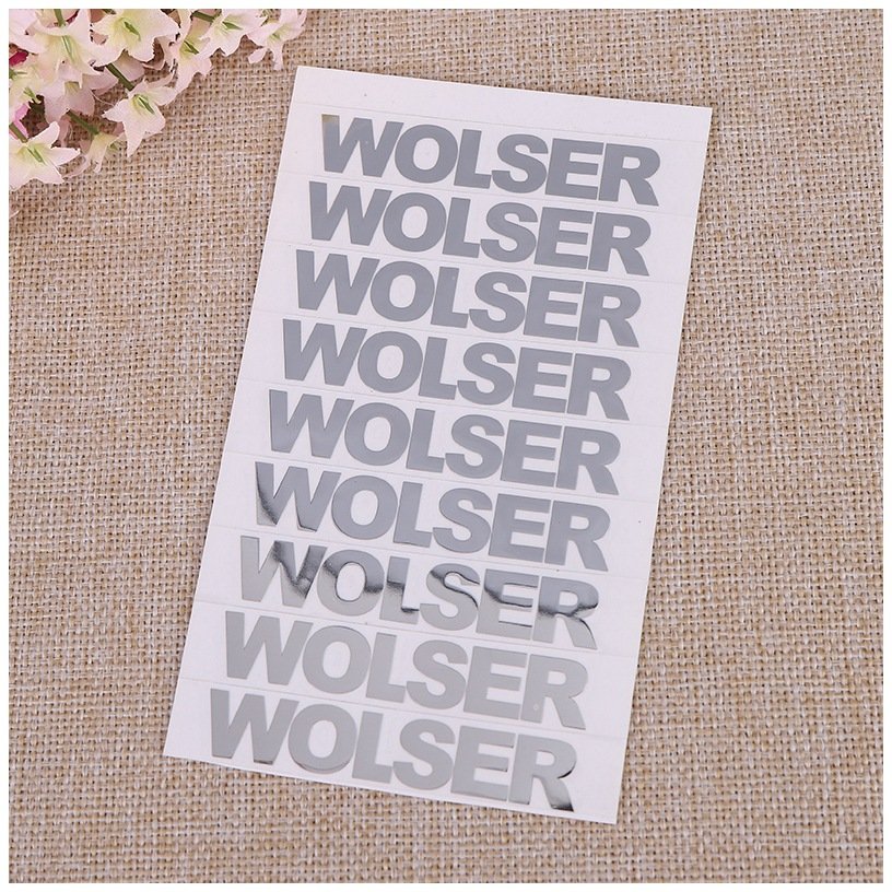 Customized transfer printing split self adhesive signs metal LOGO label 3d nickel with sticker logo label