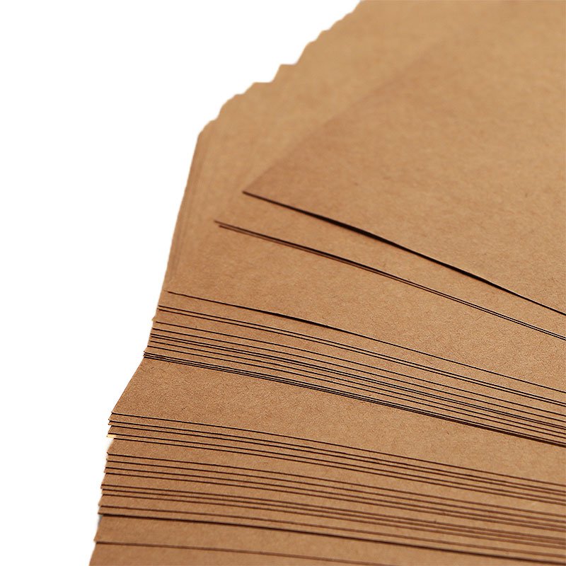 HH 045 Flexography Custom Logo Printing Kraft Paper Sticker Adhesive A4 Sticker Paper