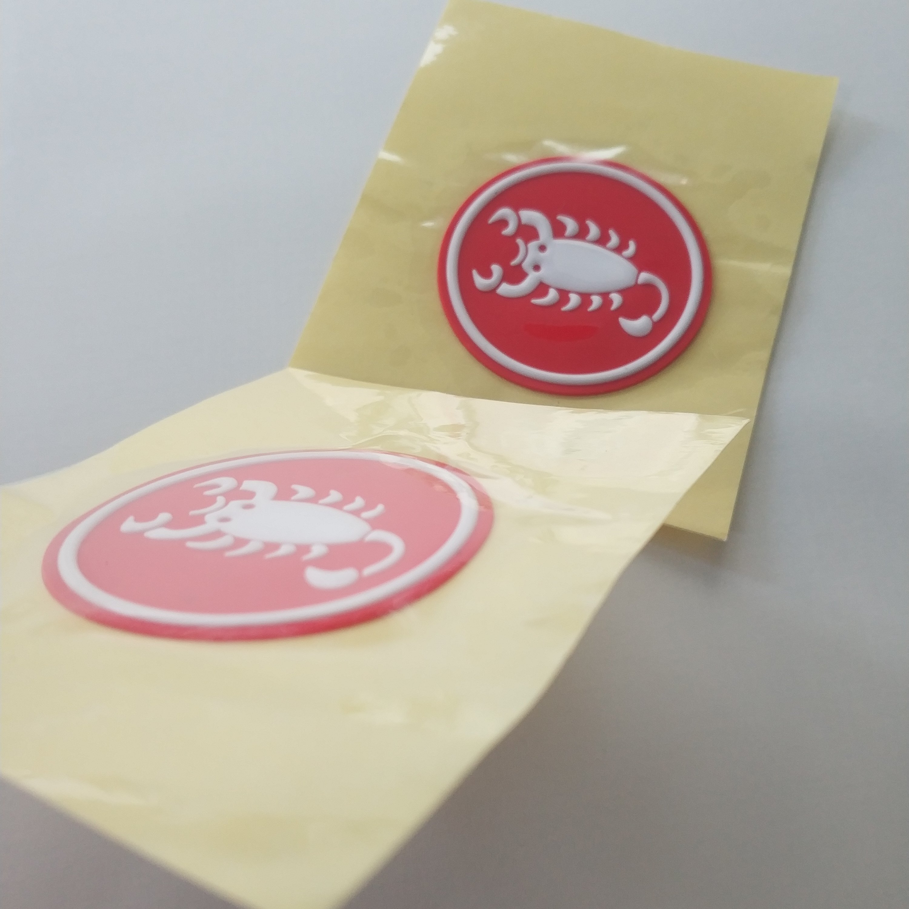 Factory Custom Heat Transfer 3D Silicone Logo Sticker for Clothing