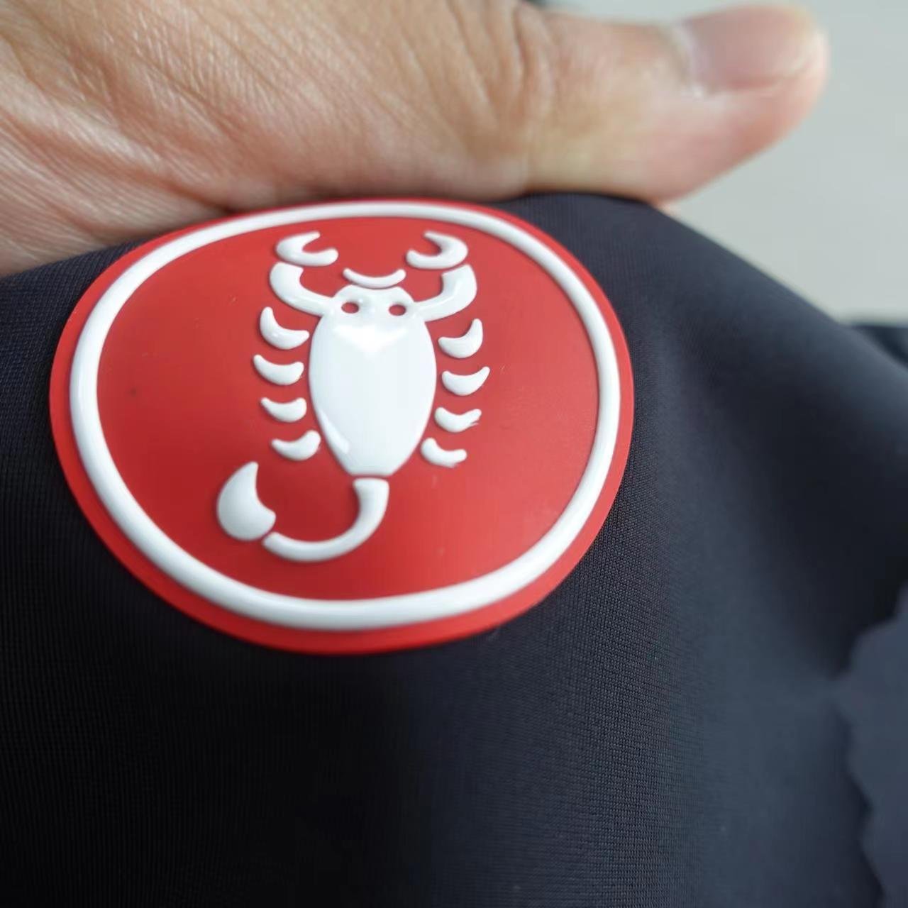 Factory Custom Heat Transfer 3D Silicone Logo Sticker for Clothing