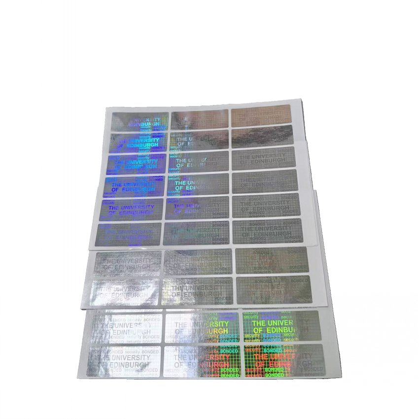Custom Euro Laser Security Holographic Sticker Hologram Label Sticker Scratch Off QR Code Serial Number 3d PVC Waterproof Round
