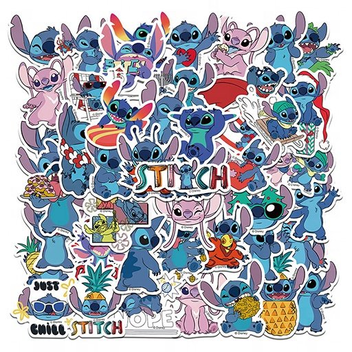 High quality 50 pieces Wolverine Spider Man Stitch sticker anime cute waterproof sticker custom Vinyl stickers