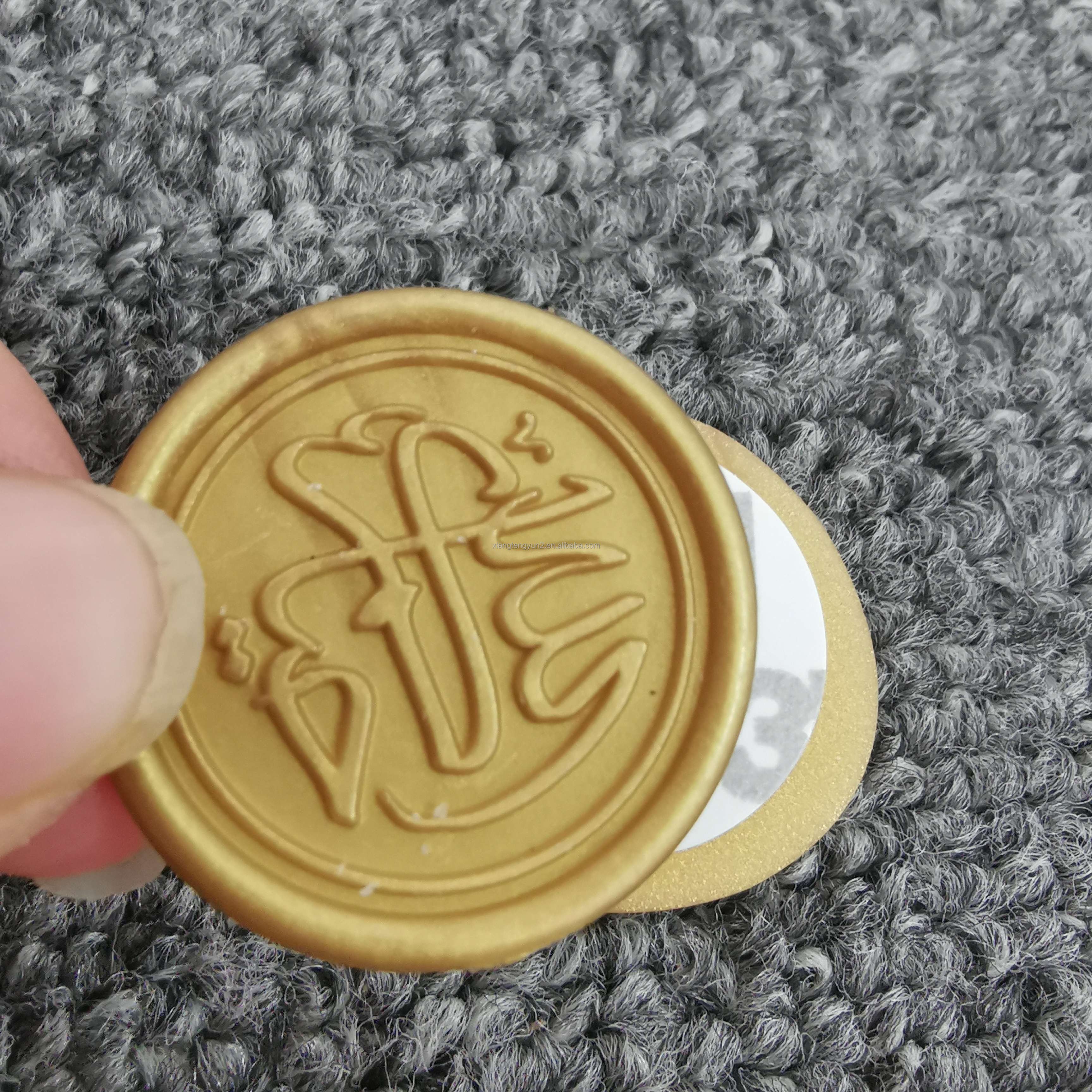 Custom self adhesive wax seals stamp stickers self adhesive wax seal stickers olive branch 3m stickers wax seals