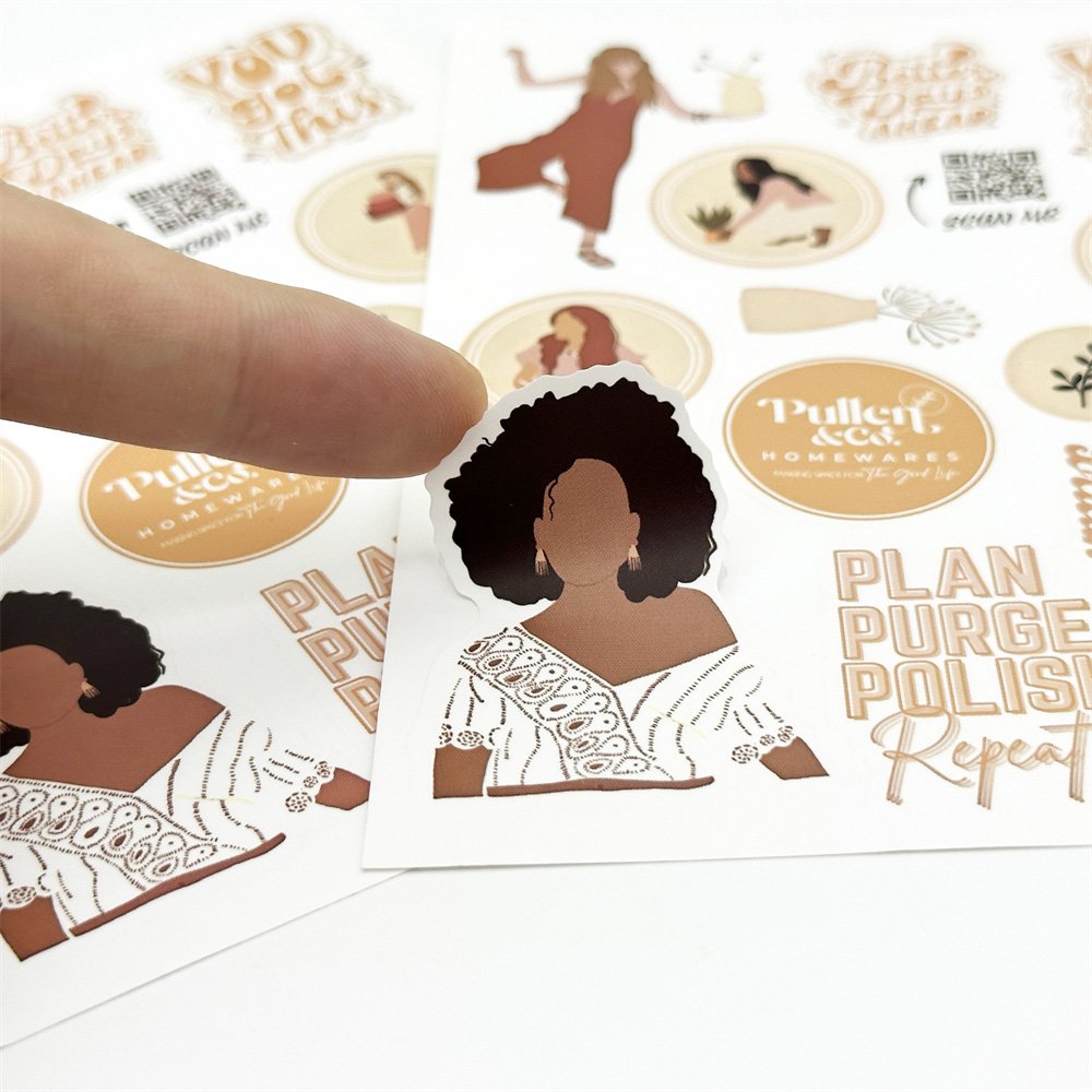 Manufacturer Custom Kiss Cut Adhesive Vinyl Sticker Label Sheet