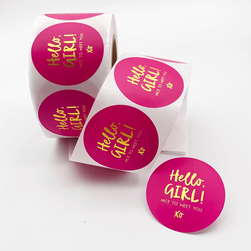 Label Design Sticker Printing Logo Custom Shape Barcode sticker