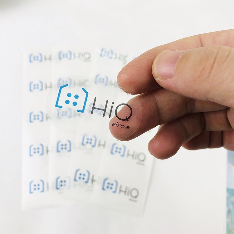 Factory Custom Transparent Clear Labels,Letter logo Text Self Adhesive stickers