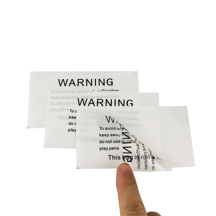 Factory Custom Transparent Clear Labels,Letter logo Text Self Adhesive stickers