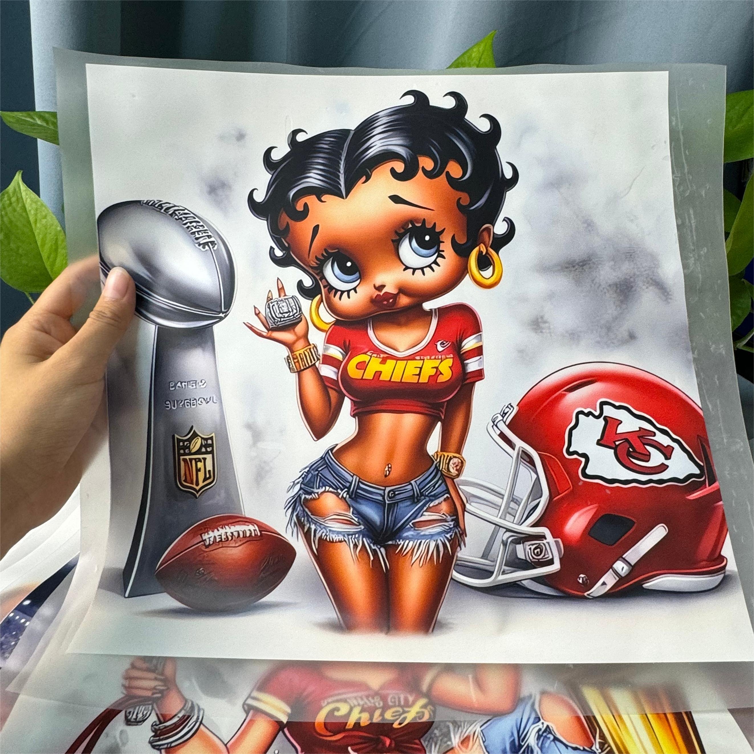 High Quality Custom Girls Design Heat Transfer Sticker Screen Printing Clothes Wholesale DTF Heat Transfer Sticker