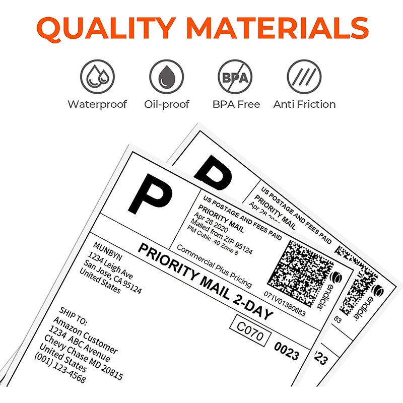 Blank White 100x150mm 6x4 Shipping Label WaterProof A6 Thermal Sticker Paper 4x6 Thermal Label