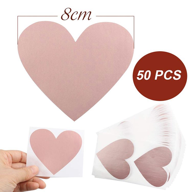 Hot sale Scratch Off Sticker Labels Scratch Card Stickers Heart Scratch Stickers