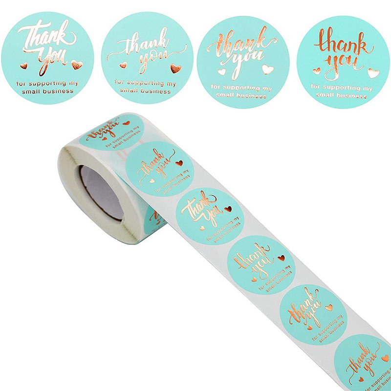 Customized Adhesive Sticker label sealing self-adhesive sticker for gift decoration shopping envelope