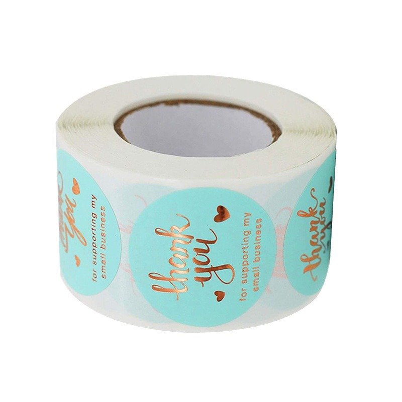 Customized Adhesive Sticker label sealing self-adhesive sticker for gift decoration shopping envelope
