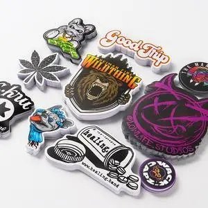 Custom Printing Die Cut Vinyl Stickers, Adhesive Waterproof PVC Label Company Logo Design Cartoon Stickers