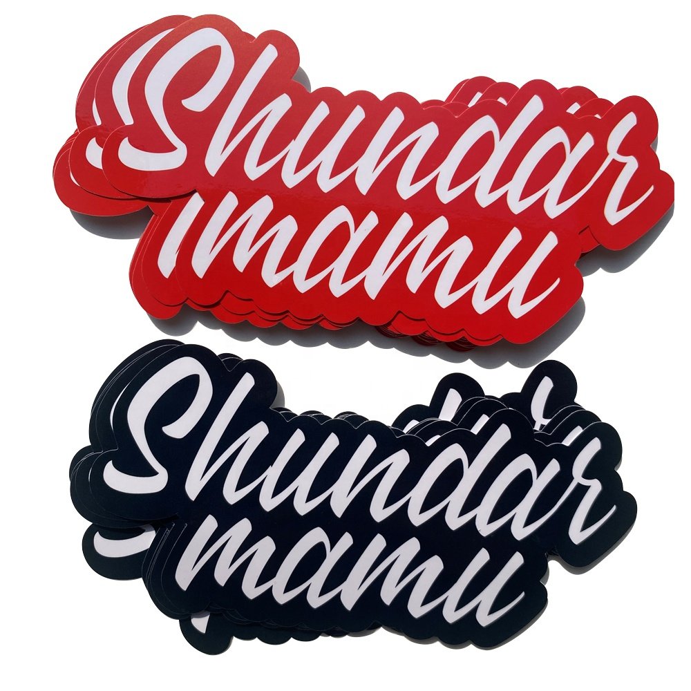 Custom Printing Die Cut Vinyl Stickers, Adhesive Waterproof PVC Label Company Logo Design Cartoon Stickers