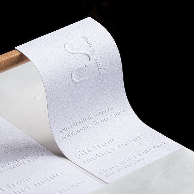 Customized Printing Logo Brand Special Texture Paper 3D Embossed Logo Sticker Packaging Labels For Perfume Bottle
