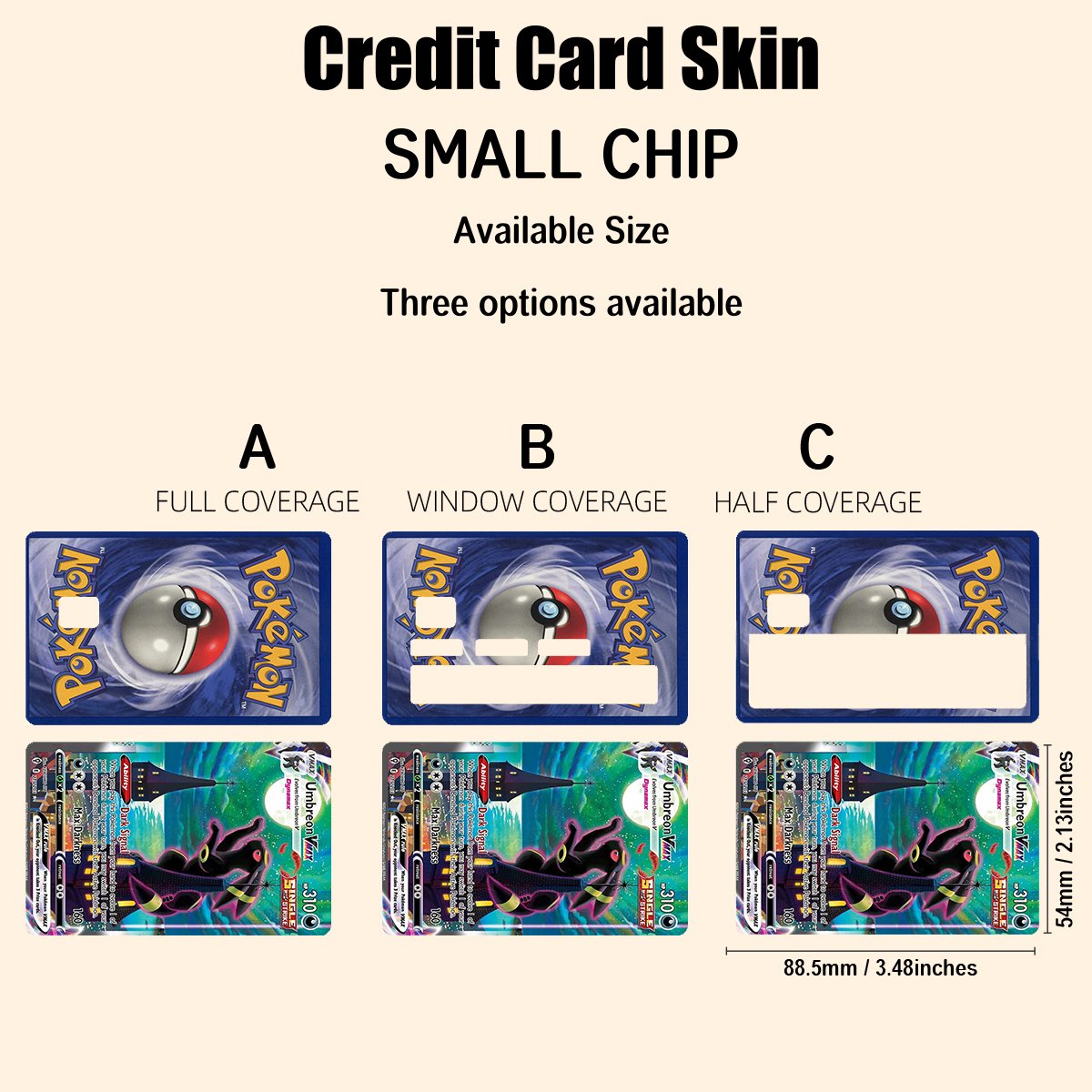Free Design Custom Removeable ATM Credit Card Skin Stickers