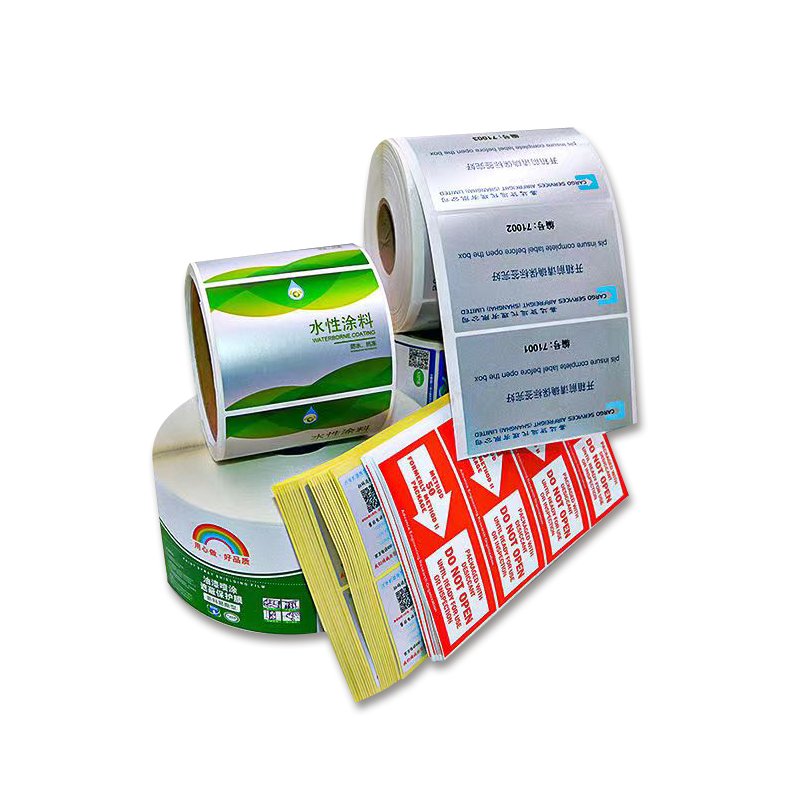 Custom Printed Roll Plastic Waterproof Synthetic Paper Adhesive Vinyl PVC Round Circle Brand Logo waterproof Sticker
