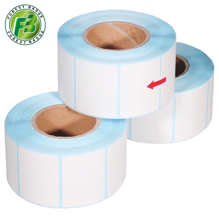 Adhesive Tag Custom Label Rolls Logo Maker Stickers Sheets Labels White Waterproof Sticker Paper Core OEM & ODM 700 Pcs/rolls
