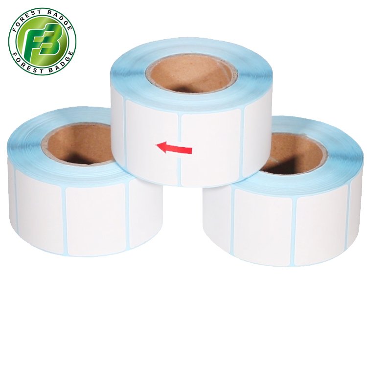 Adhesive Tag Custom Label Rolls Logo Maker Stickers Sheets Labels White Waterproof Sticker Paper Core OEM & ODM 700 Pcs/rolls