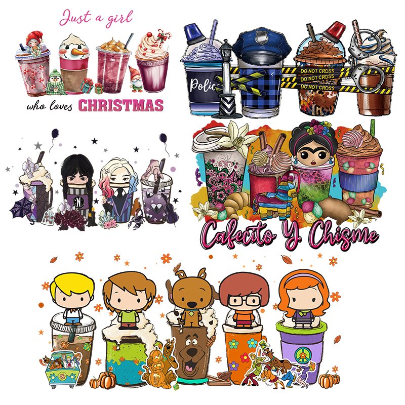 Custom UV Transfer Printing Sticker PET and Plastic for Tumblers Mugs and Bottles 16oz UV DTF Cup Packaging Ready