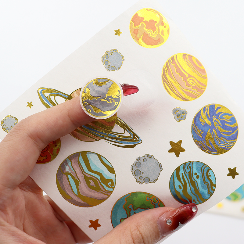 Hot sale custom waterproof kiss cut a5 a6 decorative paper sticker sheet printing