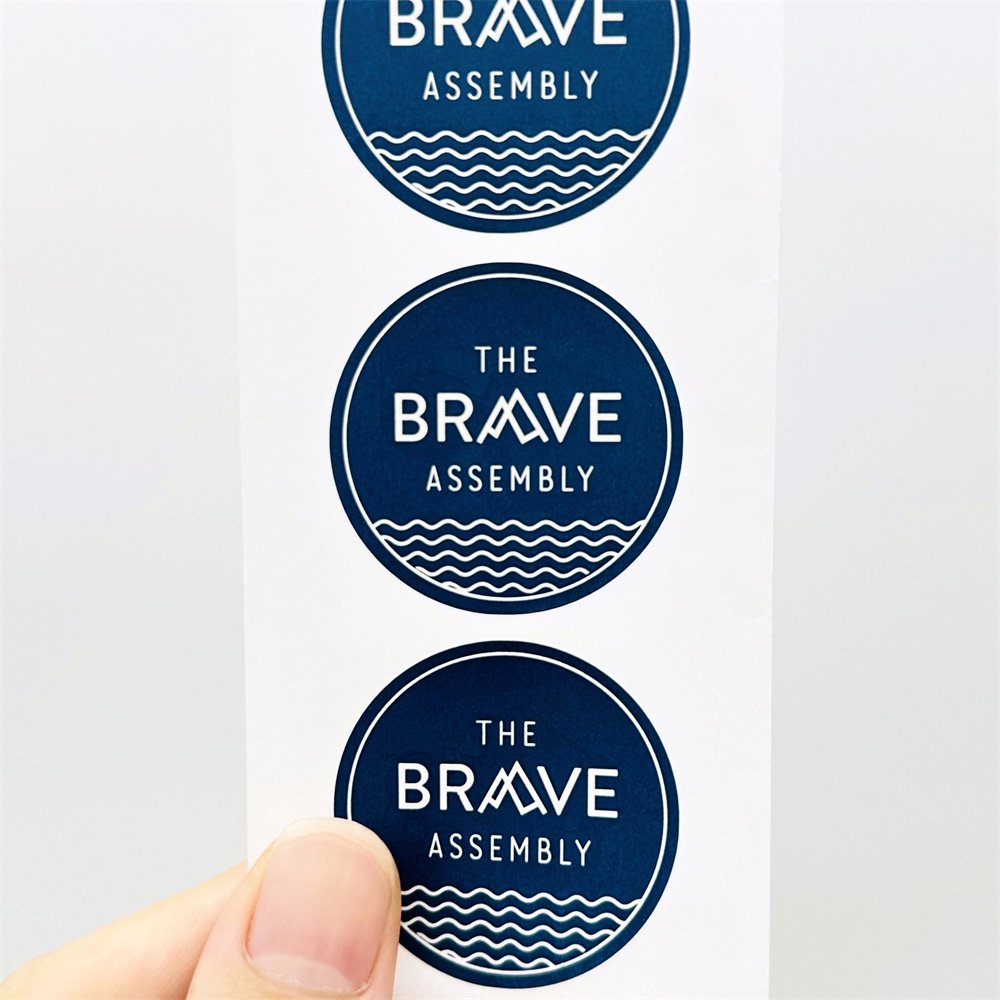 Custom Logo Round Sticker Self Adhesive Product Packaging Decorative Label Printing