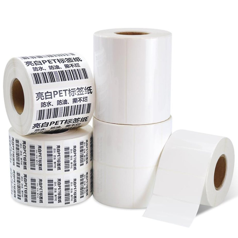 Custom Waterproof Oilproof Vinyl Roll Printing Variable QR Code Serial Number Barcode UPC Label Sticker For Amazon