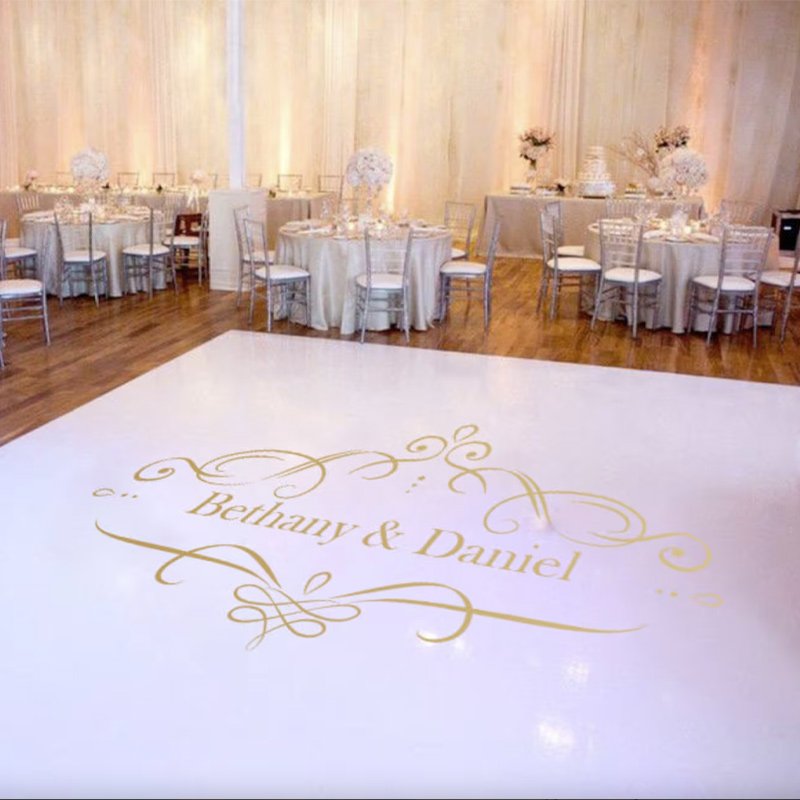 Square floor decals sticker waterproof self adhesive floor stickers wedding dance floor decal stickers