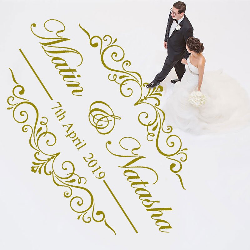 Square floor decals sticker waterproof self adhesive floor stickers wedding dance floor decal stickers