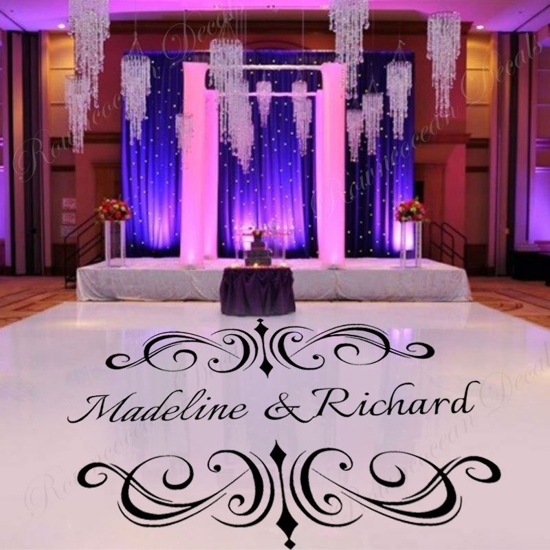 Square floor decals sticker waterproof self adhesive floor stickers wedding dance floor decal stickers