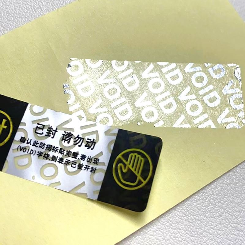 PX7533 Warranty Custom Waterproof Security Seal Sticker Label Seal Tamper VOID Labels Sticker