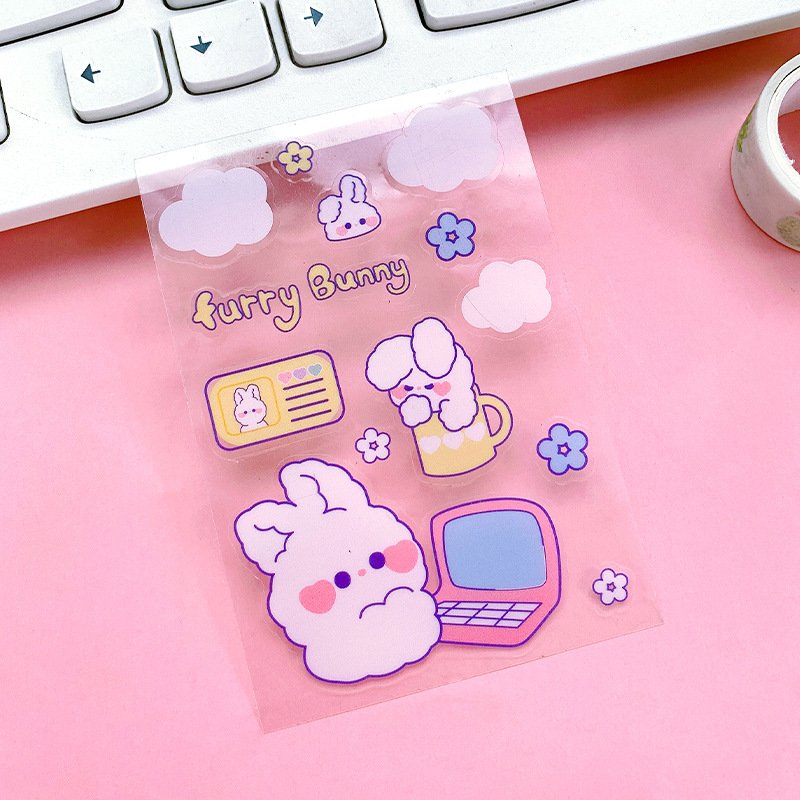Custom hand account Printed Logo Sticker Vinyl Waterproof Hologram Sticker Kawaii Sticker Customization