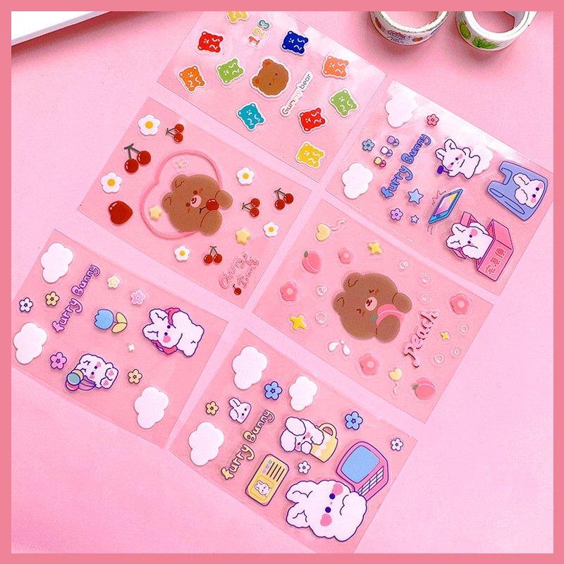 Custom hand account Printed Logo Sticker Vinyl Waterproof Hologram Sticker Kawaii Sticker Customization