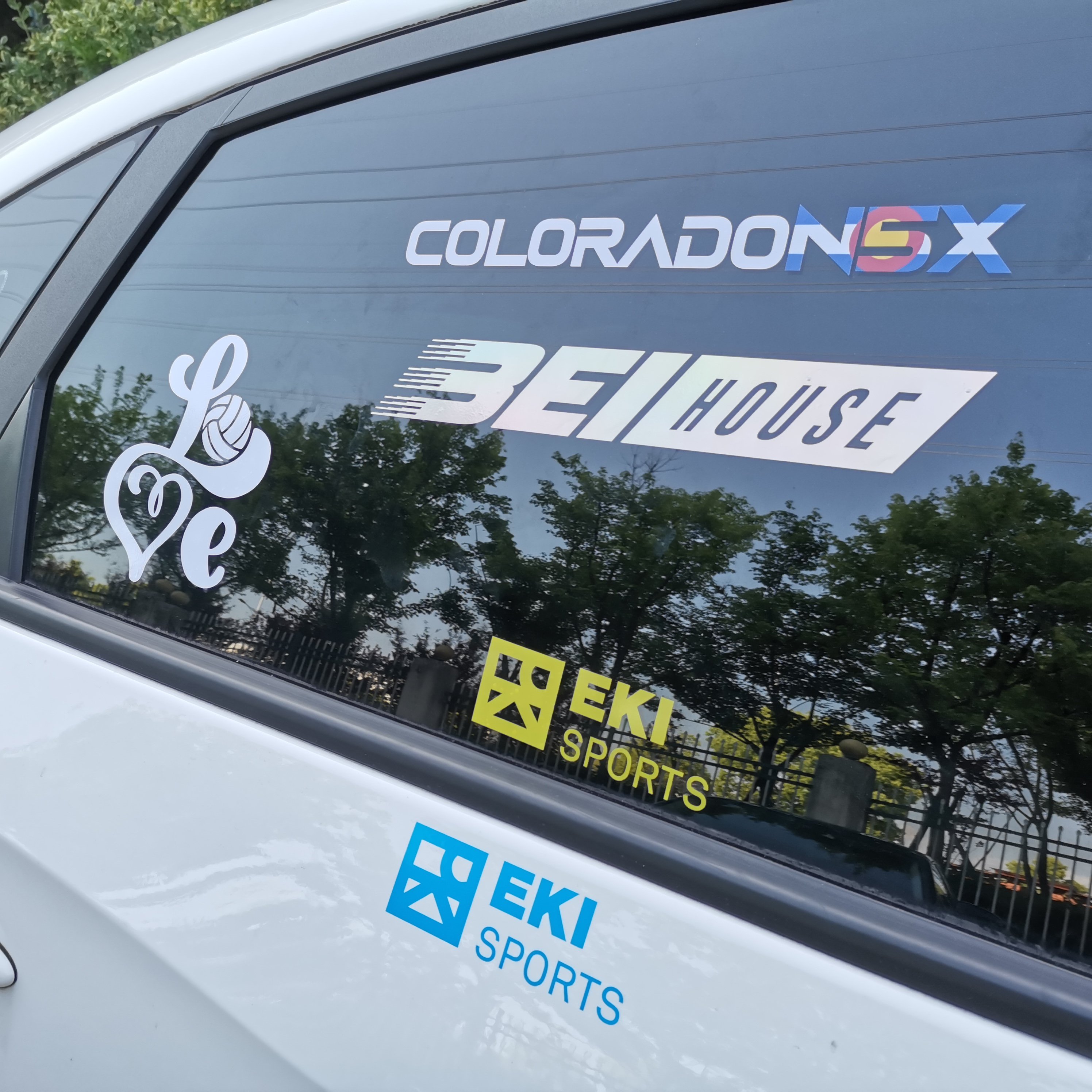 Holographic reflective pet material transfer stickers for car